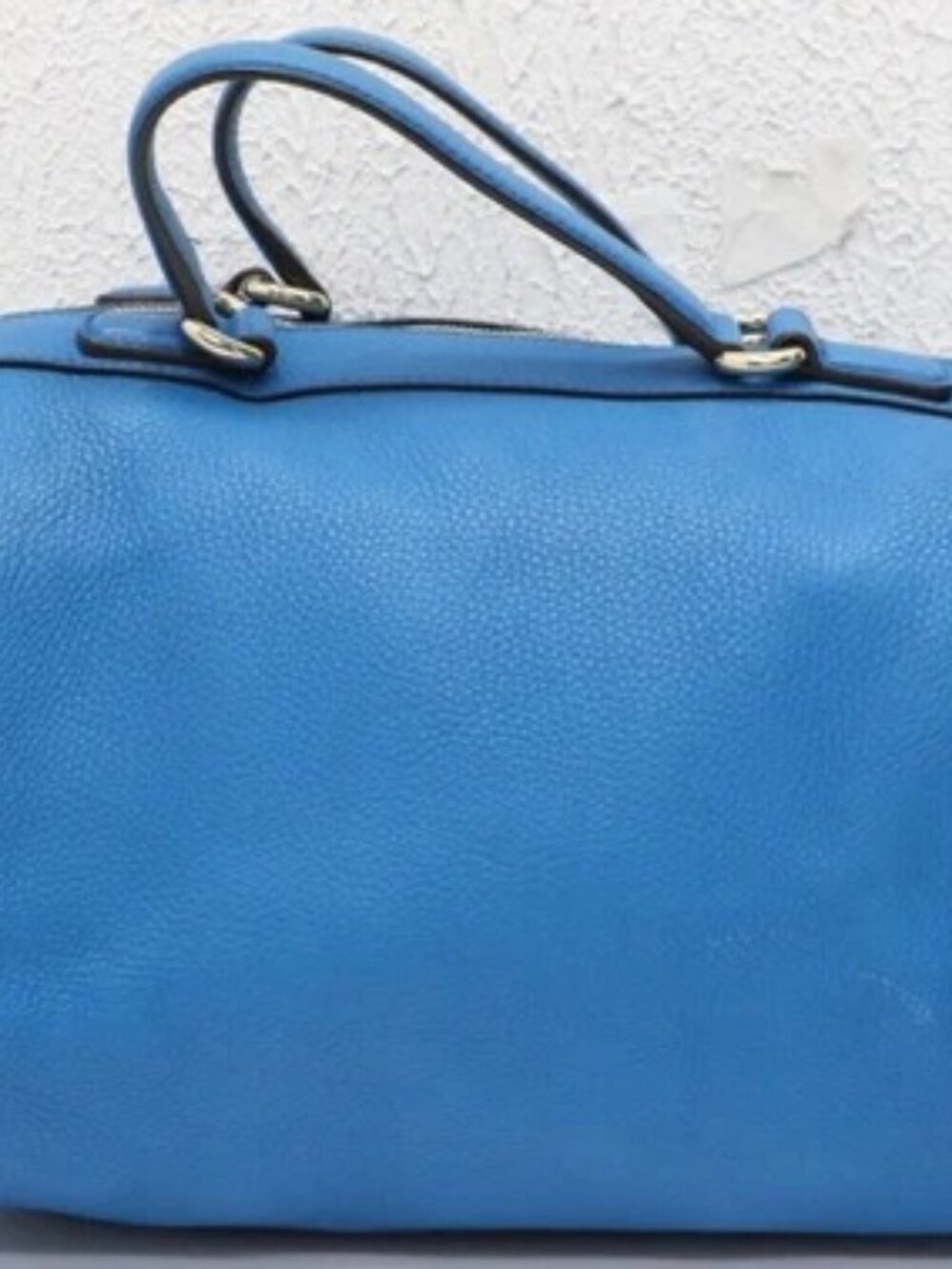 Gucci Calfskin Soho Boston Bag - Riviera Blue